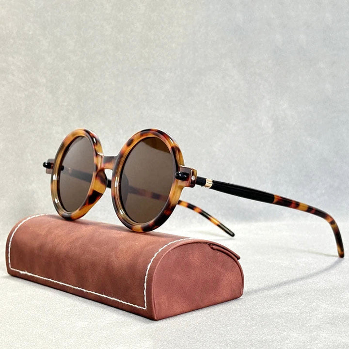 Orvion Round Retro Frame Sunglasses