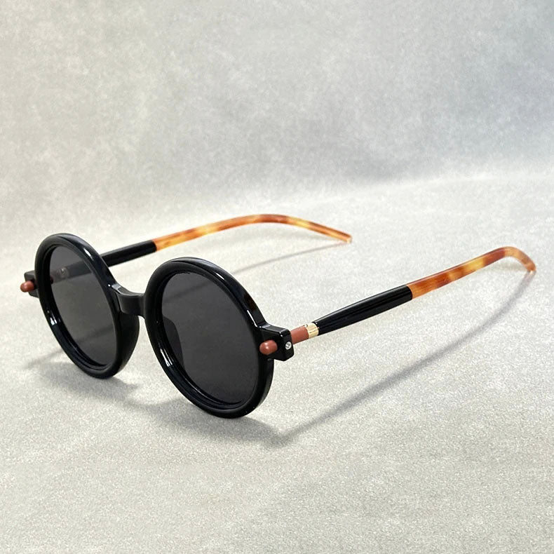 Orvion Round Retro Frame Sunglasses