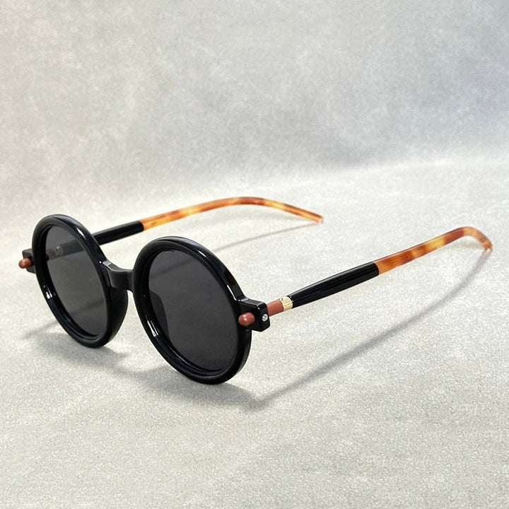 Orvion Round Retro Frame Sunglasses