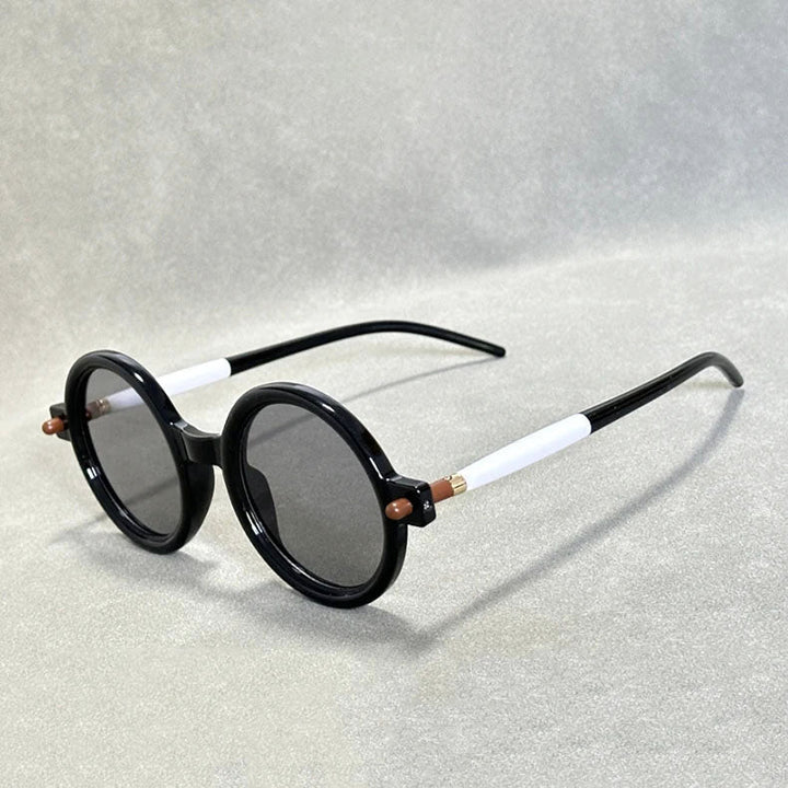 Orvion Round Retro Frame Sunglasses
