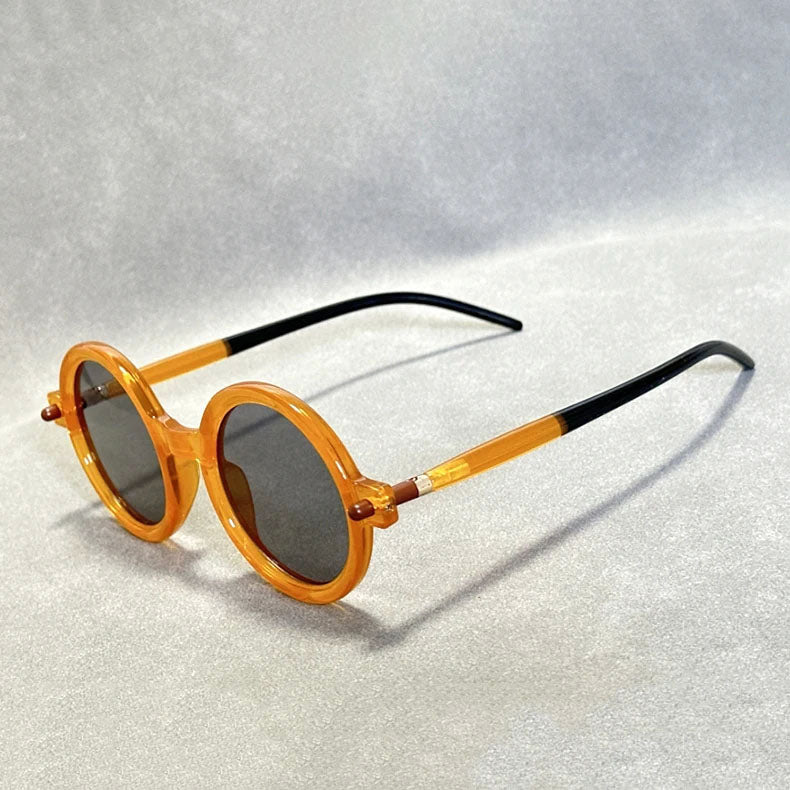 Orvion Round Retro Frame Sunglasses