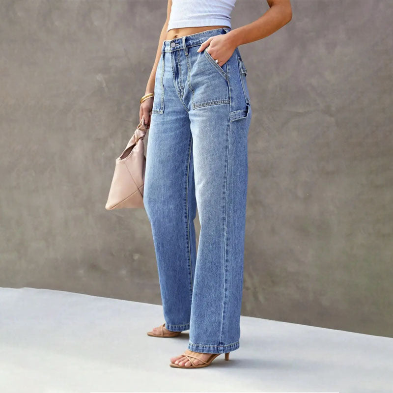 Clara Duval Straight-Leg Jeans