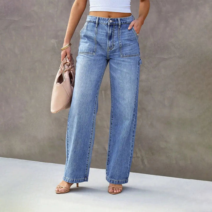 Clara Duval Straight-Leg Jeans
