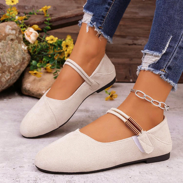Clara Duval Suede Mary Jane Shoes