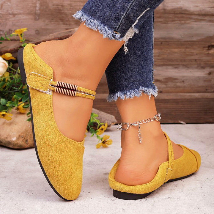 Clara Duval Suede Mary Jane Shoes
