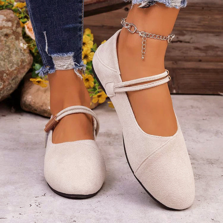 Clara Duval Suede Mary Jane Shoes