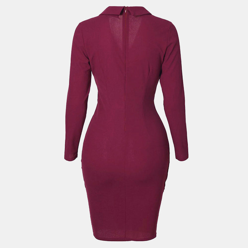 Clara Duval Tailored Asymmetric Blazer Dress