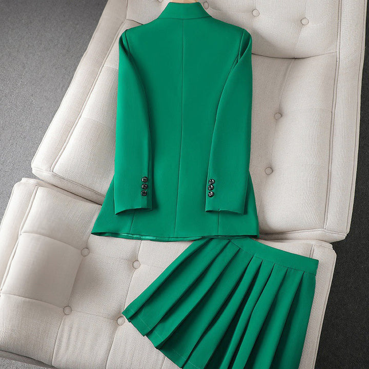 Clara Duval Two‑Piece Tailored Skirt Suit