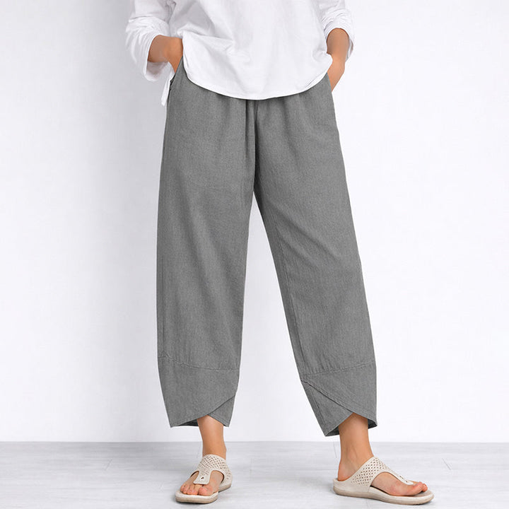 Clara Duval Wide Leg Cropped Pants