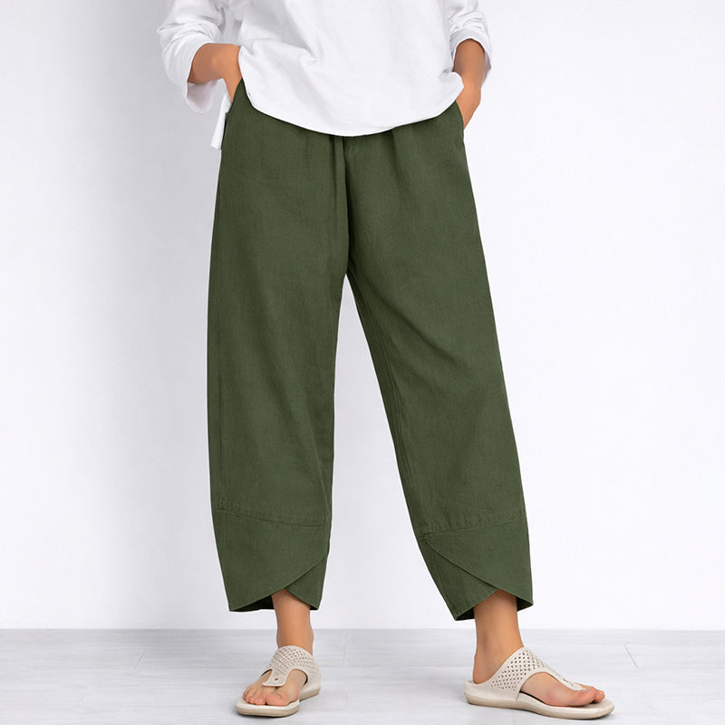 Clara Duval Wide Leg Cropped Pants