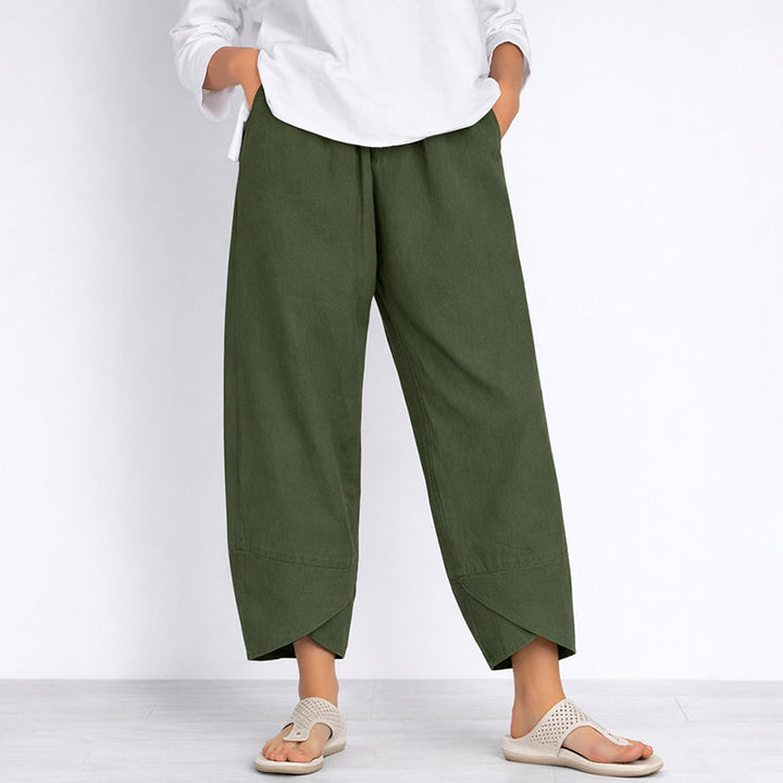 Clara Duval Wide Leg Cropped Pants