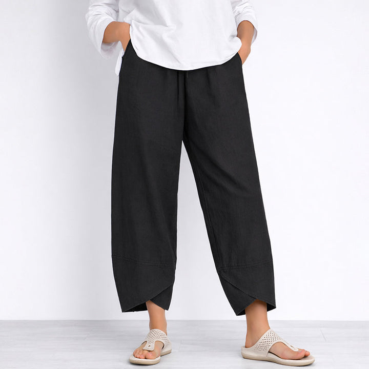 Clara Duval Wide Leg Cropped Pants