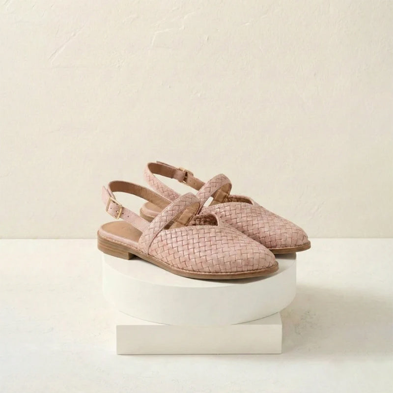 Clara Duval Woven Slingback Flats