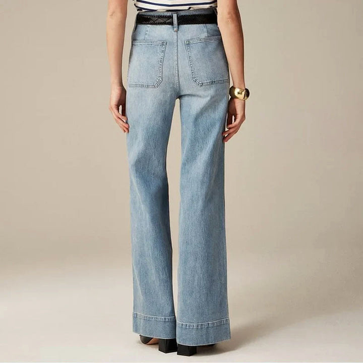 Clara Duval Jeans with Front Patch Pockets
