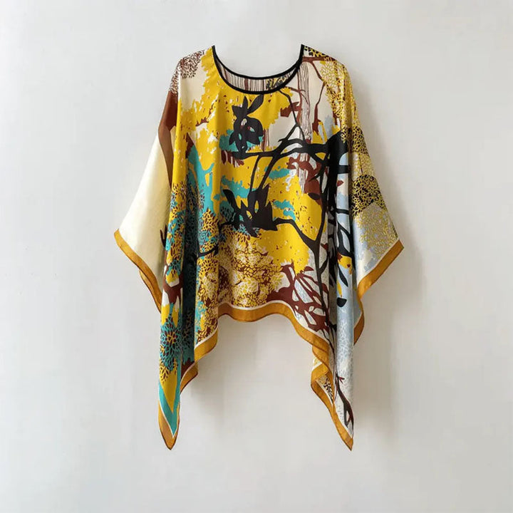 Clara Duval Oversized Printed Kaftan Blouse