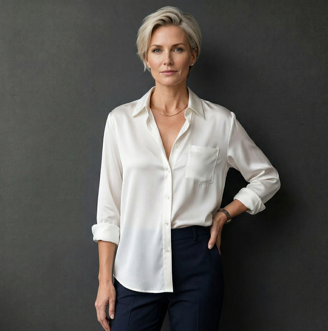 Clara Duval Relaxed Fit Long Sleeve Shirt