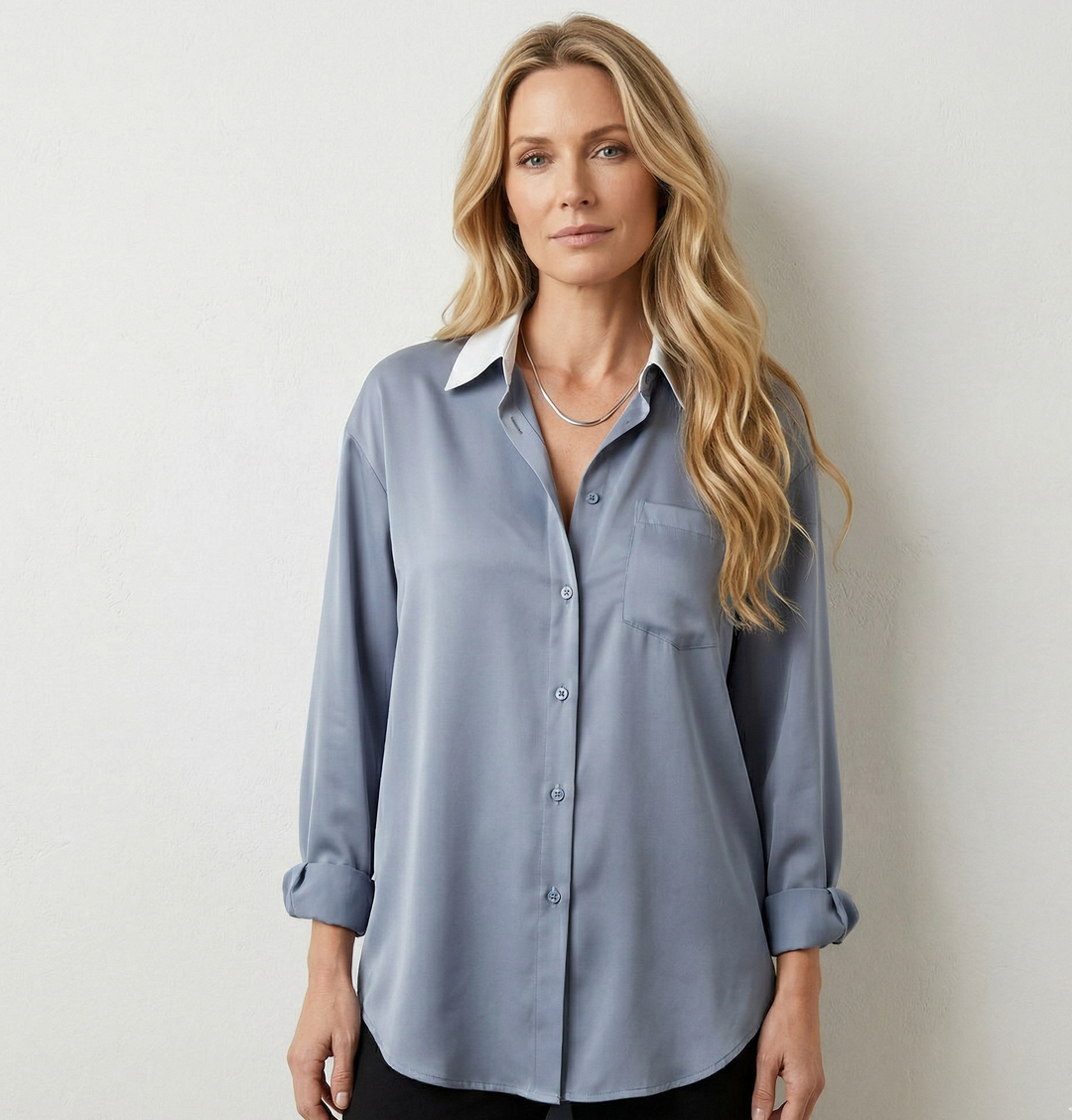 Clara Duval Relaxed Fit Long Sleeve Shirt