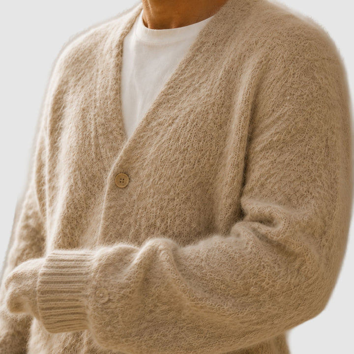 Clayton - Men's Button-Front V-Neck Cardigan