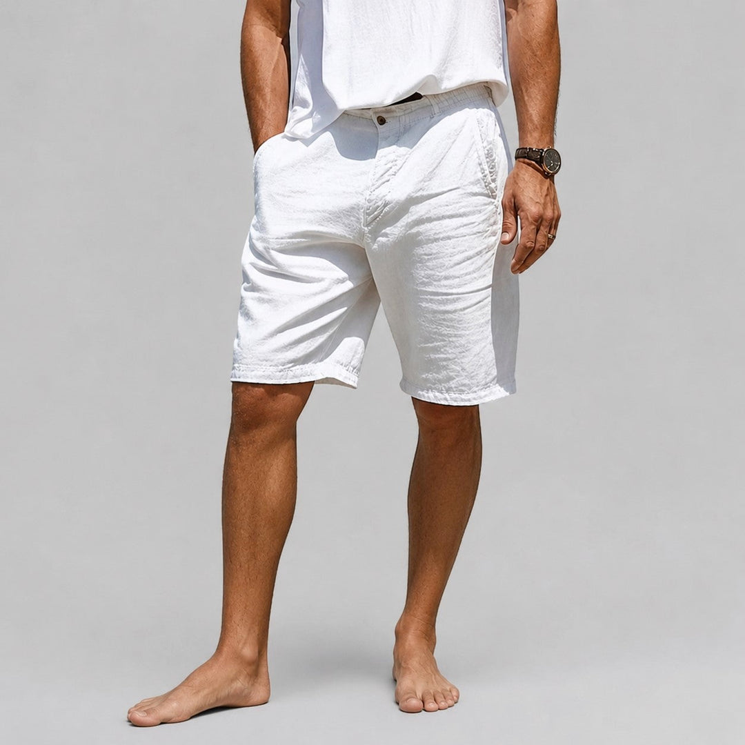 Cole - Men's Casual Drawstring Beach Shorts