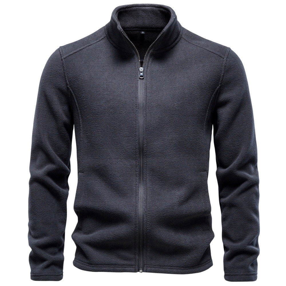 Dacre - Men's Stand Collar Full Zip Fleece Jacket