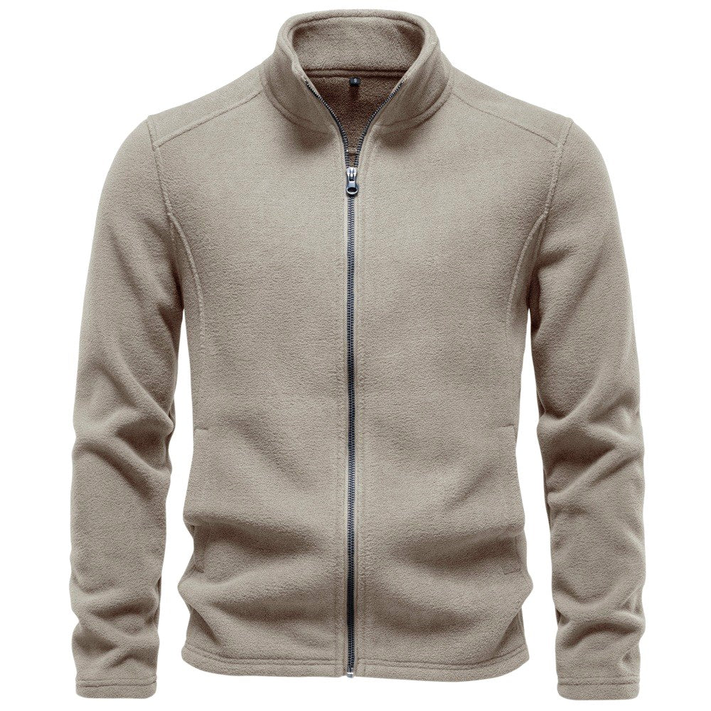 Dacre - Men's Stand Collar Full Zip Fleece Jacket