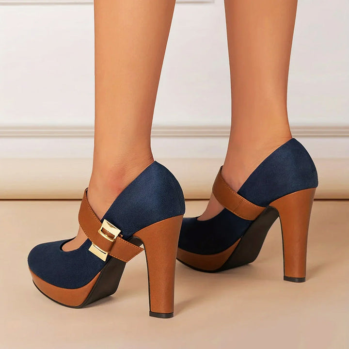 Daphne - Women’s Mary Jane Platform Block Heels