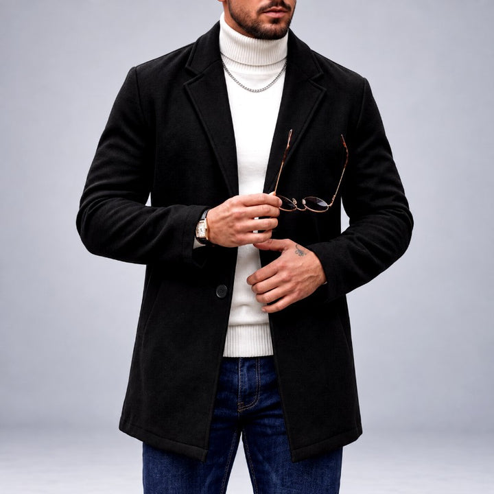 Dave - Men's Relaxed-Fit Double-Breasted Coat