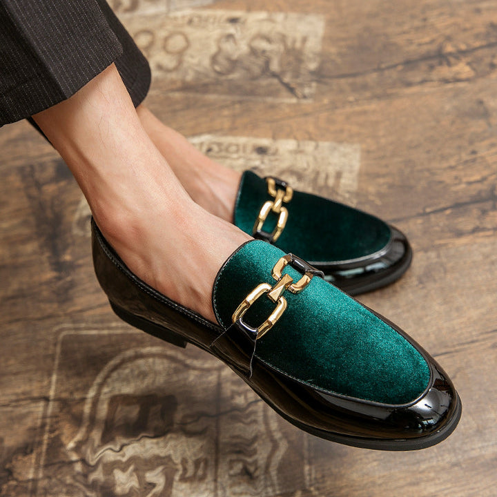 Derek - Men's Two-Tone Slip-On Loafers
