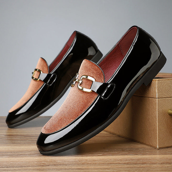 Derek - Men's Two-Tone Slip-On Loafers