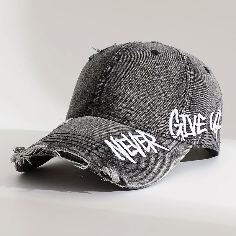 Auria Never Give Up Denim Cap