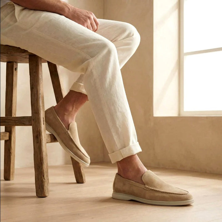 Dominic - Suede Slip On Comfort Footwear Loafers