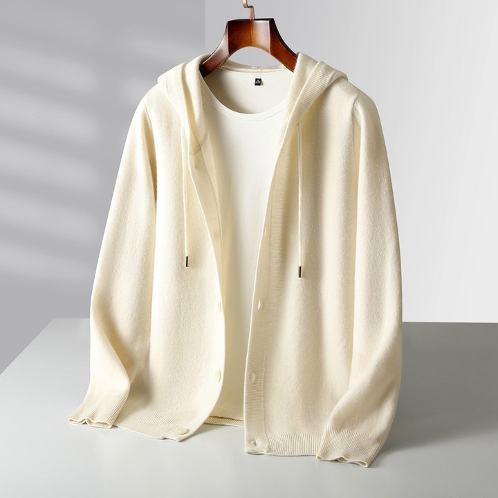 Earl - Men’s Wool Hooded Button-Up Cardigan 8