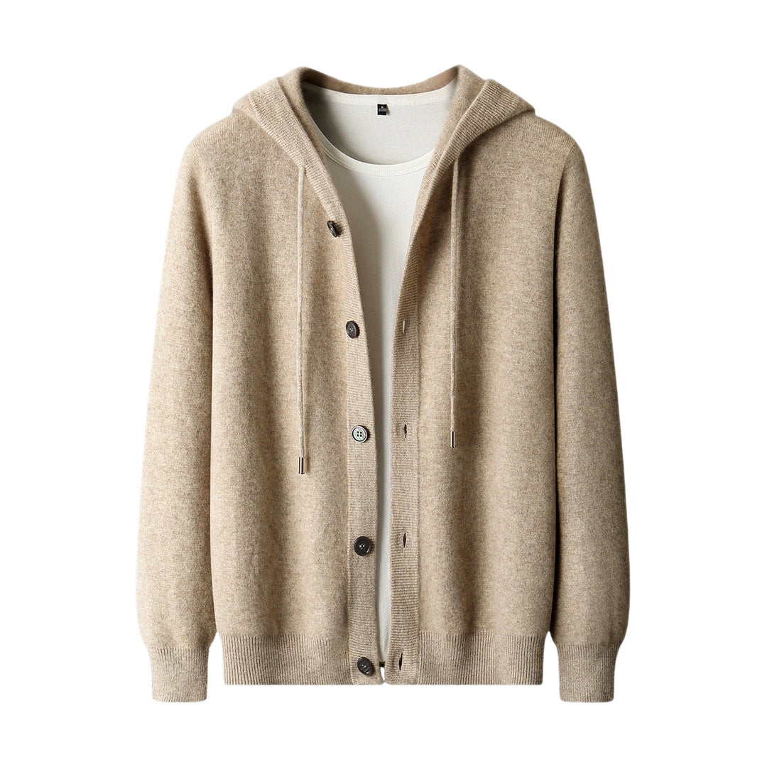 Earl - Men’s Wool Hooded Button-Up Cardigan 6