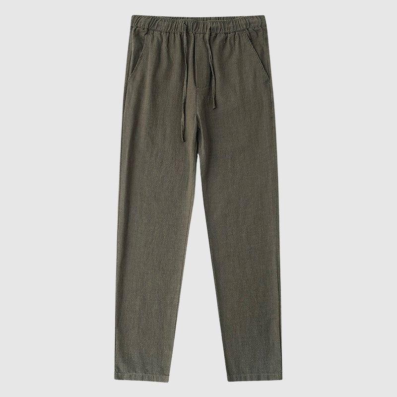 Edward Stone Ankle-Length Linen Pants