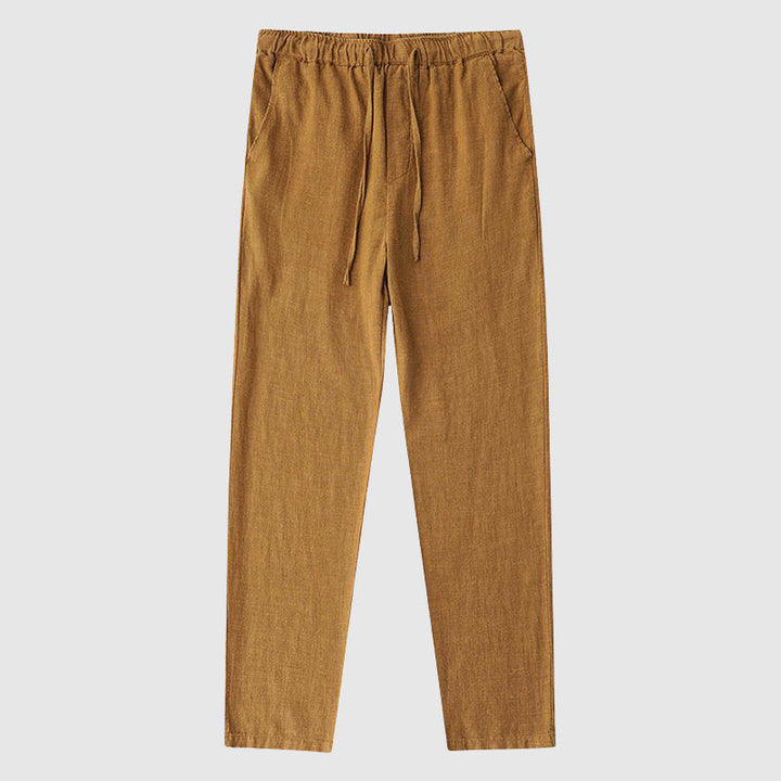 Edward Stone Ankle-Length Linen Pants