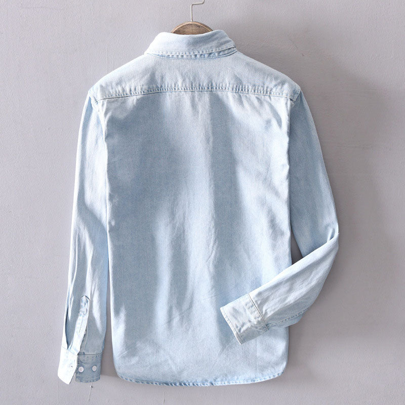 Edward Stone Button-Down Denim Style Shirt