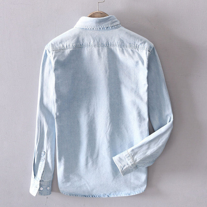 Edward Stone Button-Down Denim Style Shirt