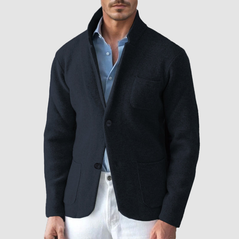 Edward Stone Button-Up Knit Jacket