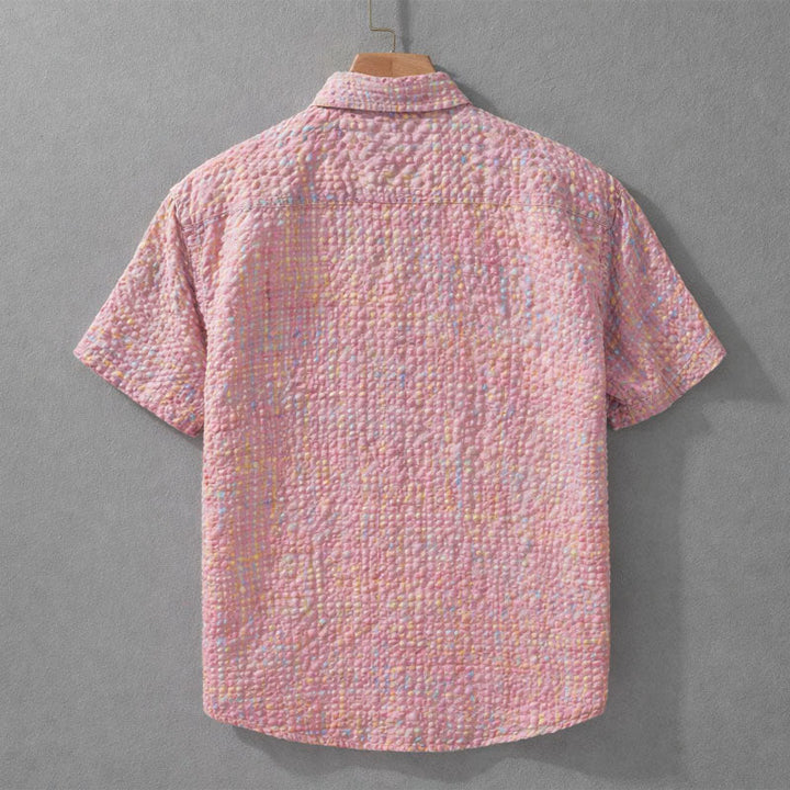 Edward Stone Button-Up Shirt with Textured Pattern