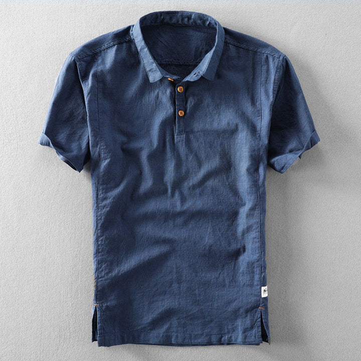 Edward Stone Button‑Neck Polo
