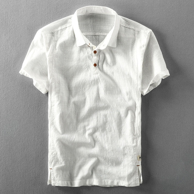 Edward Stone Button‑Neck Polo