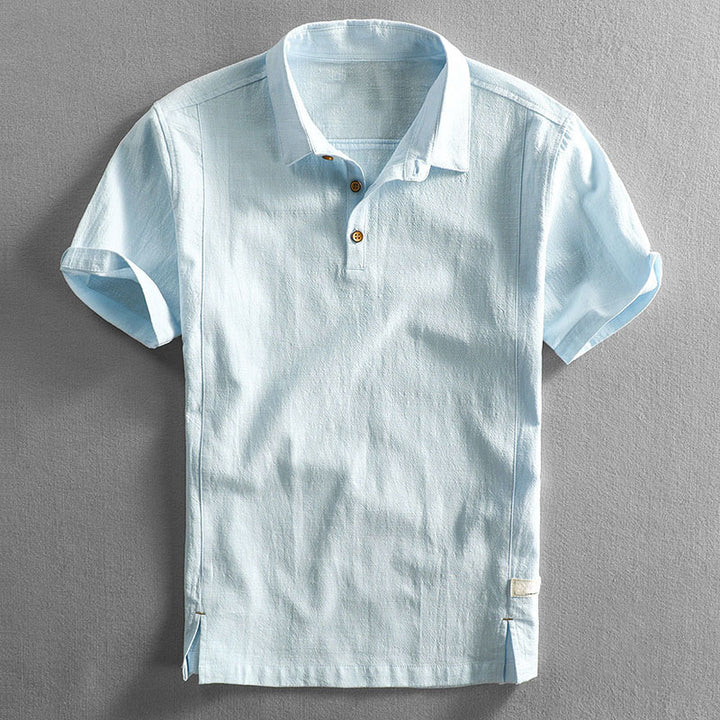 Edward Stone Button‑Neck Polo