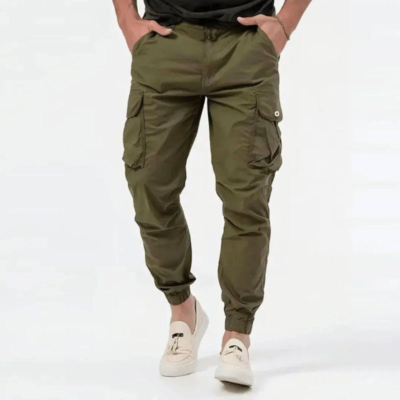 Edward Stone Cargo Pants with Elastic Cuffs