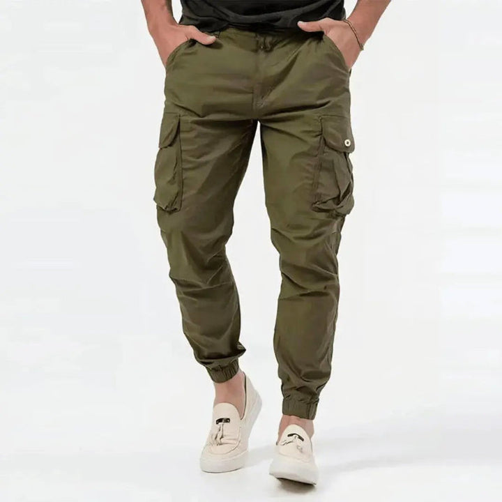 Edward Stone Cargo Pants with Elastic Cuffs
