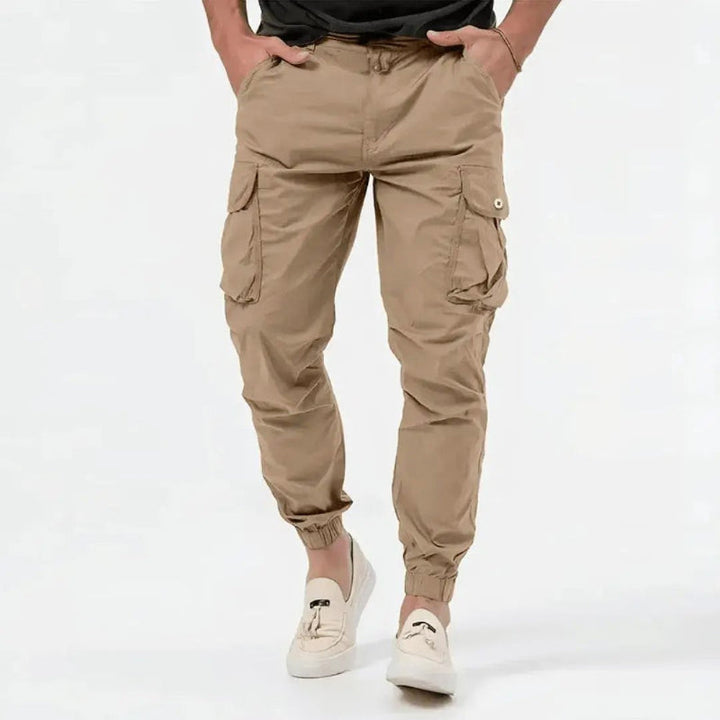 Edward Stone Cargo Pants with Elastic Cuffs