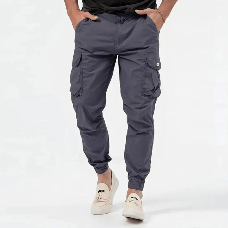 Edward Stone Cargo Pants with Elastic Cuffs