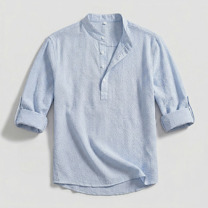 Edward Stone Casual Button Henley Shirt