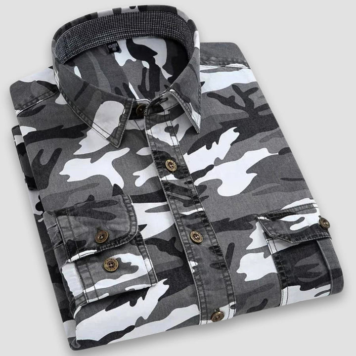 Edward Stone Classic Camo Print Shirt