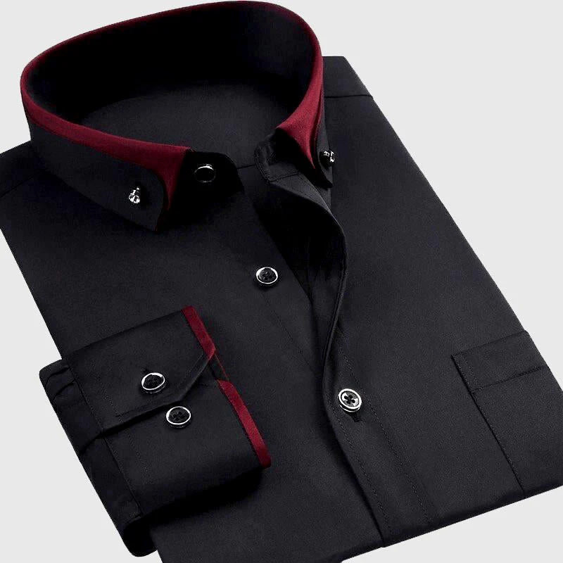 Edward Stone Contrast Collar Button-Down Shirt