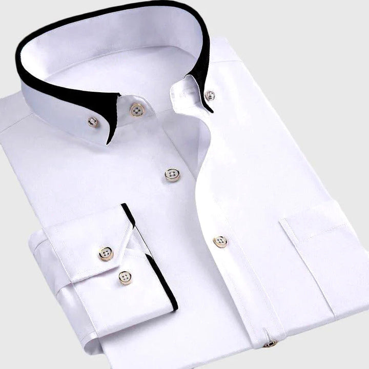 Edward Stone Contrast Collar Button-Down Shirt